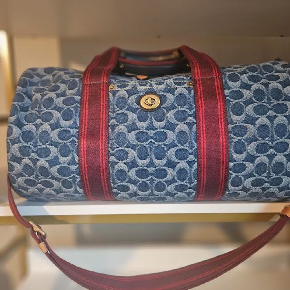Coach Duffle In Signature Denim - Brand New Never Used